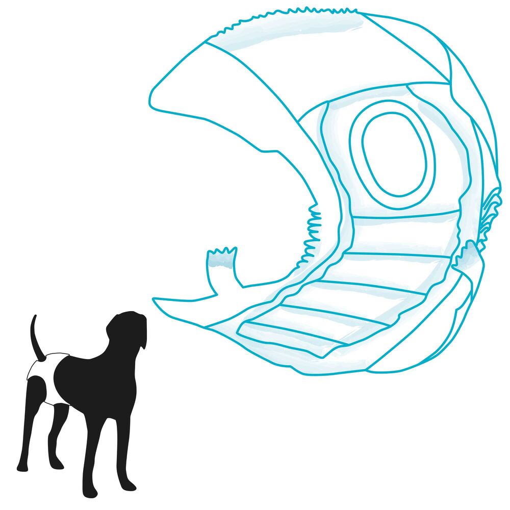 Hondenluiers (teef) Afbeelding 4