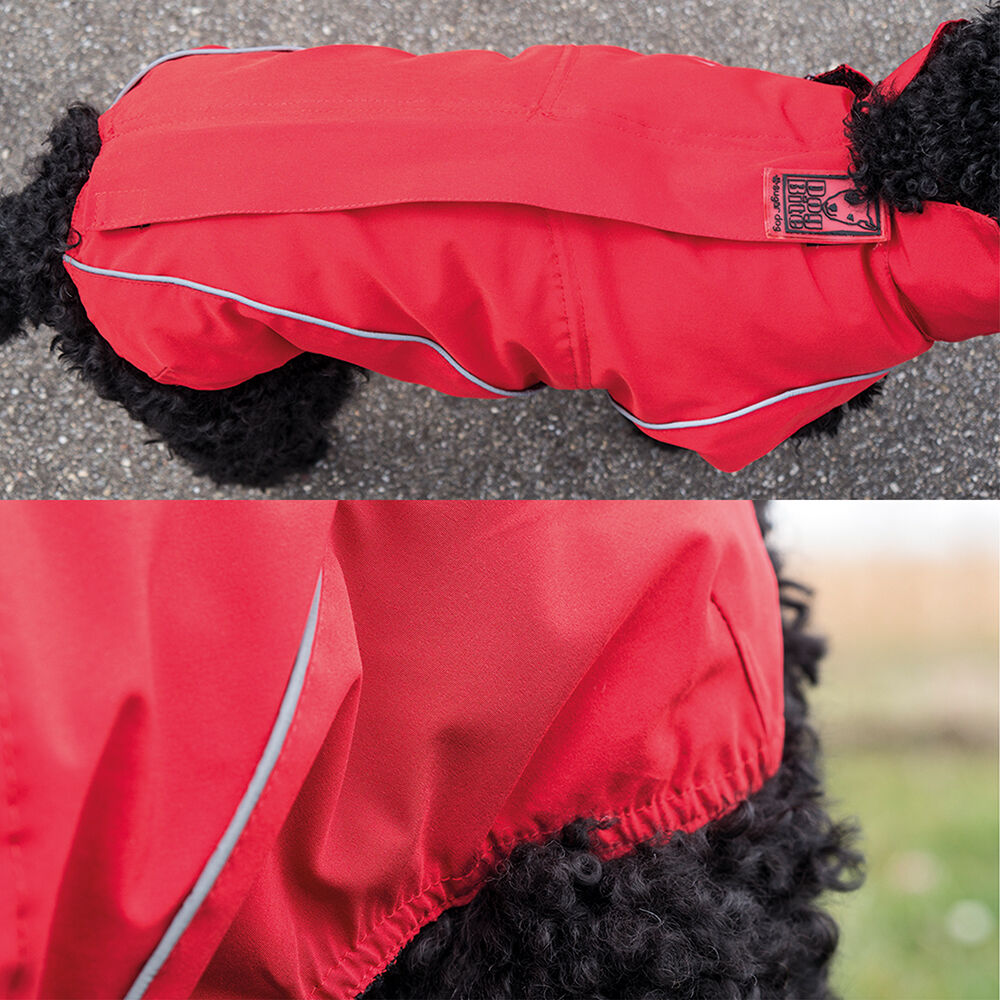 DogBite winterjas, kleur: rood Afbeelding 3