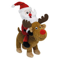Kerstman met Rudolph het rendier