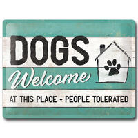 Nostalgic-Art bord DOGS Welcome